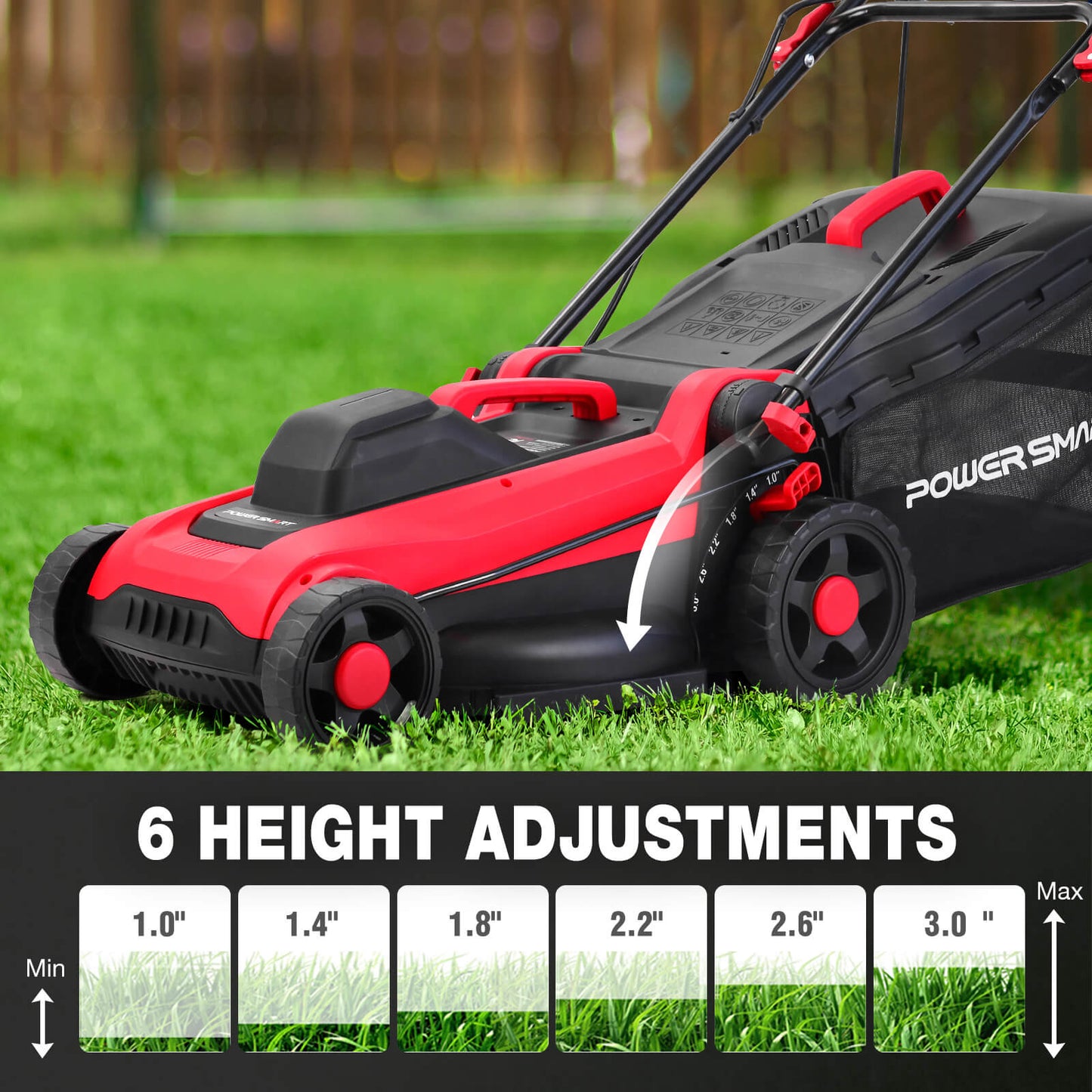 14" 15Amp Electric Corded Push Lawn Mower DB8015