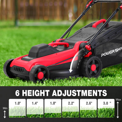 14" 15Amp Electric Corded Push Lawn Mower DB8015