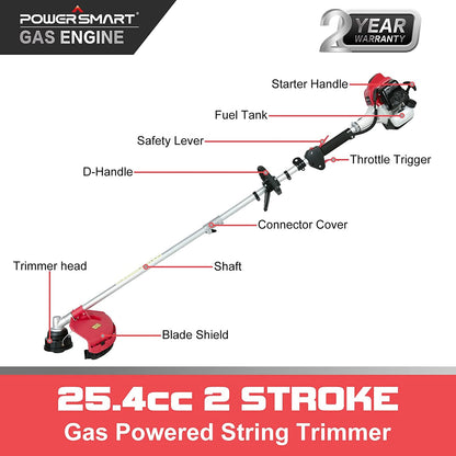 25.4cc 16" Gas String Trimmer & Edger PS4532