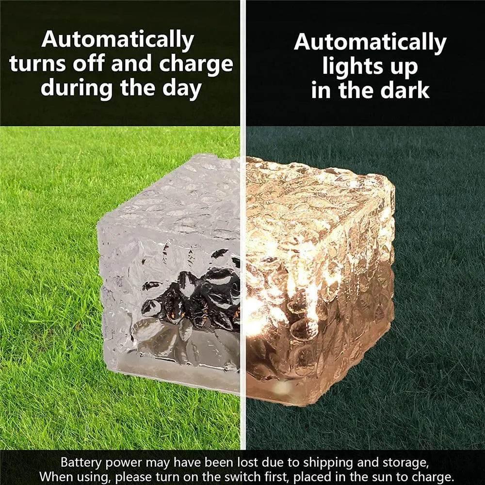 Solar Brick Ice Cube Light Outdoor