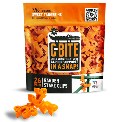 C-BITE Garden Stake Clips - Plant Support Connectors