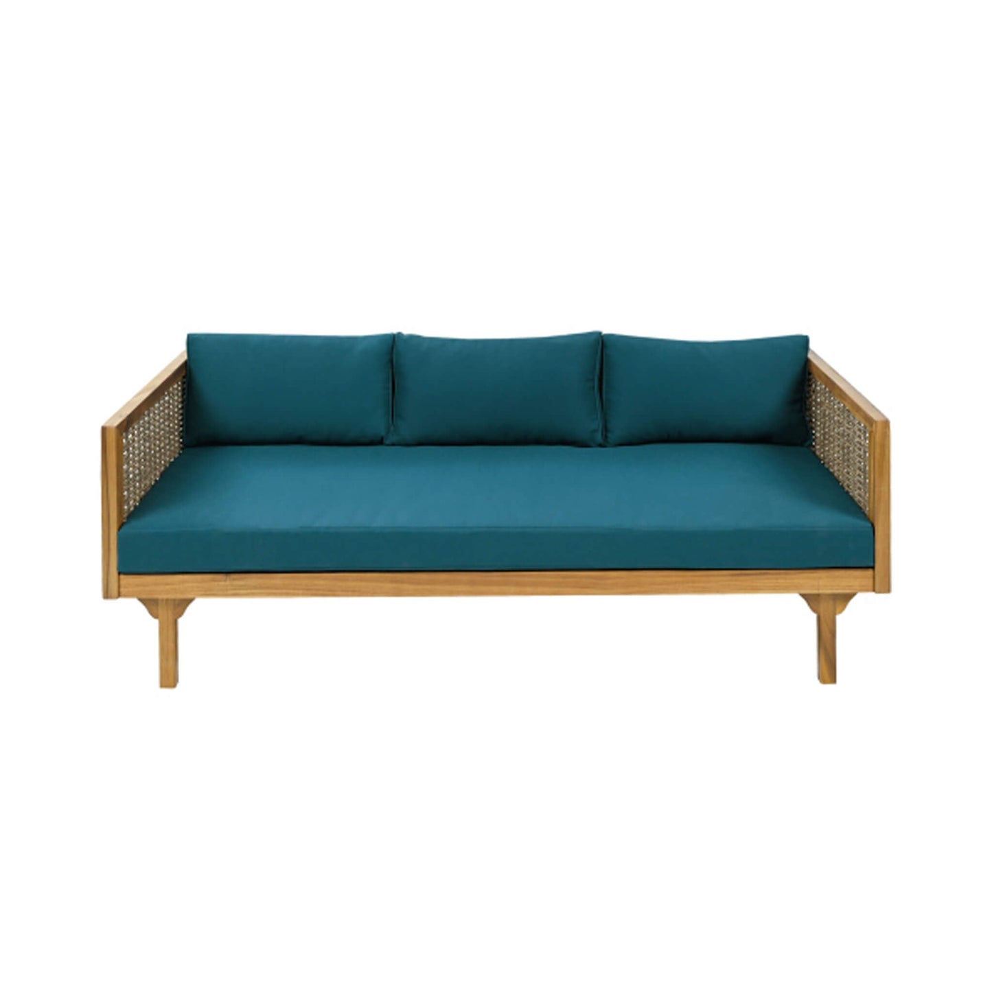 Alora 3-Seater Acacia Wood Daybed Sofa With Water-Resistant Cushions (SAK65773)