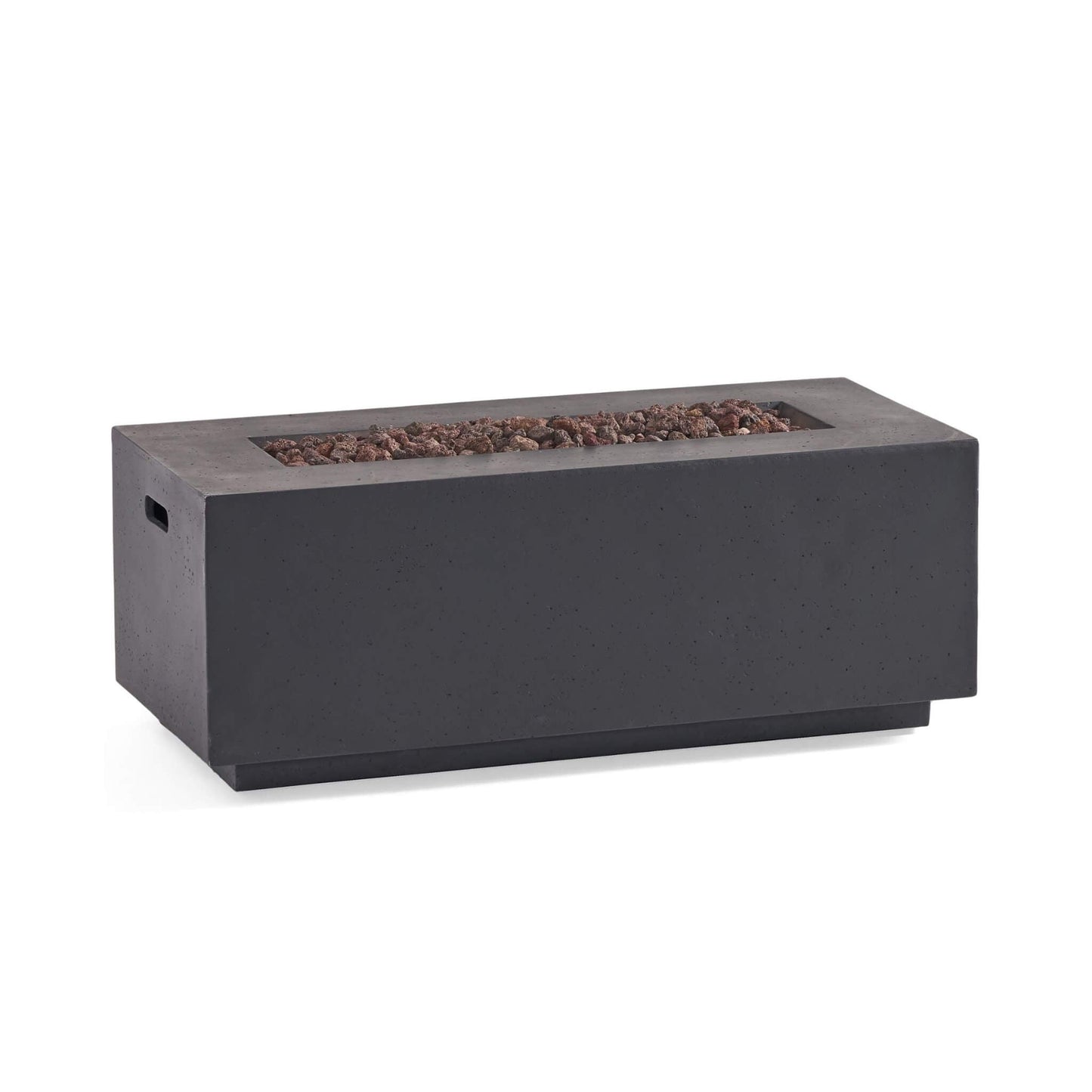 Alora Premium Outdoor Contemporary 40K BTU Rectangular Propane Gas Fire Pit Table (SAK96153)