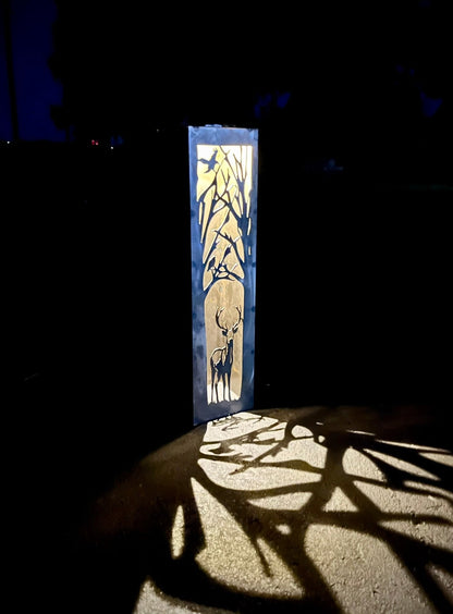 Buck Forest Solar Tube Light - Steel - Multiple Sizes