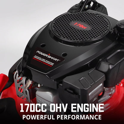 21 " 170cc Gas Self-Propelled Lawn Mower Red DB8621AS