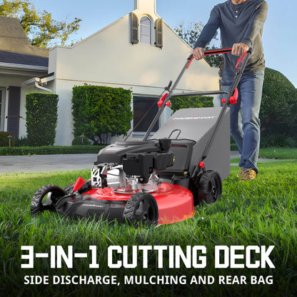 21 " 170cc Gas Self-Propelled Lawn Mower Red DB8621AS