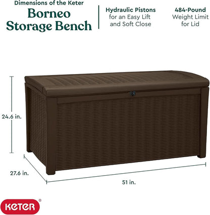 Outdoor Waterproof Storage Deck Box for Garden Use