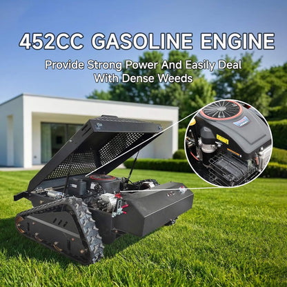 Heavy-Duty 452CC 31-Inch Remote-Controlled Tracked Lawn Mower (SAK38617)