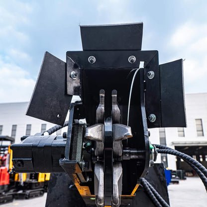 Heavy-Duty Mini Skid Steer Stump Grinder Attachment With Carbide Steel Teeth (SAK57481)