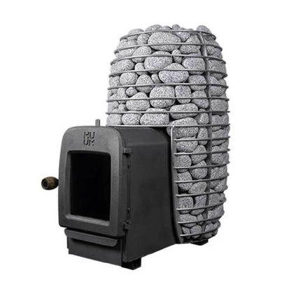 Huum Hive Heat LS 12KW Sauna Stove With Firebox Extension & Sauna Stones [H1012012] (SAK85317)