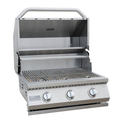KoKoMo Grills 26-Inch Premium 36K BTU LP/NG 3 Burner Built-In Stainless Steel Gas Grill (SAK82173)