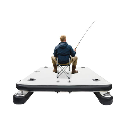 [05X08FT] Multi-Person Inflatable Floating Dock With Pump And D-Rings (SAK45918)