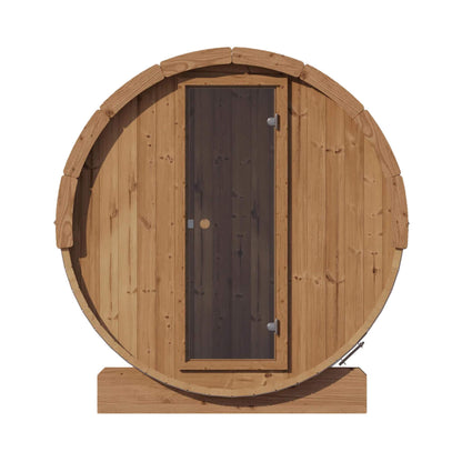 SaunaLife Model E6 Ergo Series 3-Person Thermo-Spruce Backyard Sauna Barrel [SL-MODELE6] (SAK38572)