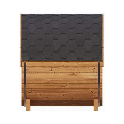 SaunaLife Model E6 Ergo Series 3-Person Thermo-Spruce Backyard Sauna Barrel [SL-MODELE6] (SAK38572)
