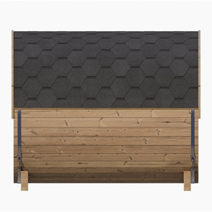 SaunaLife Model E8 Ergo Series 6-Person Outdoor Thermo-Spruce Sauna Barrel [SL-MODELE8] (SAK31809)