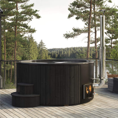SaunaLife Model S6B 7-Person Soak-Series Home Wood-Burning Hot Tub [SL-MODELS6B] (SAK13679)