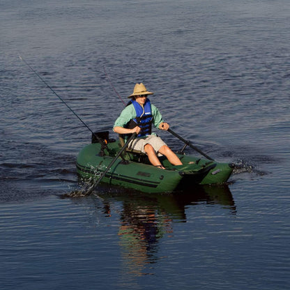 Sea Eagle 1-Person Frameless Pontoon Inflatable Fishing Boat, 9FT [285FPBK] (SAK93163)