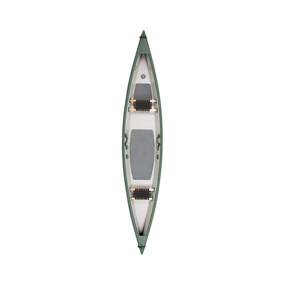 Sea Eagle 3-People TC16 High Pressure All Drop Stitch Inflatable Travel Canoe, 16FT [TC16K] (SAK43086)