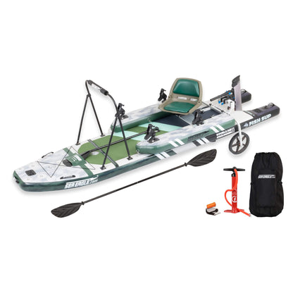 Sea Eagle FS1210 FishSUP 1-Person Inflatable Fishing Stand-Up Paddleboard [FS1210K] (SAK79218)