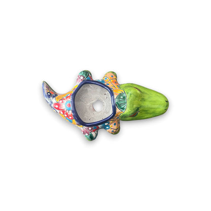 Small Talavera Alligator Planter | Handmade Mexican Ceramic Reptile