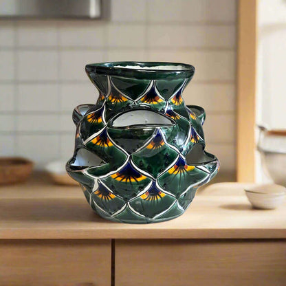 Talavera Strawberry Planter | Green Peacock Design