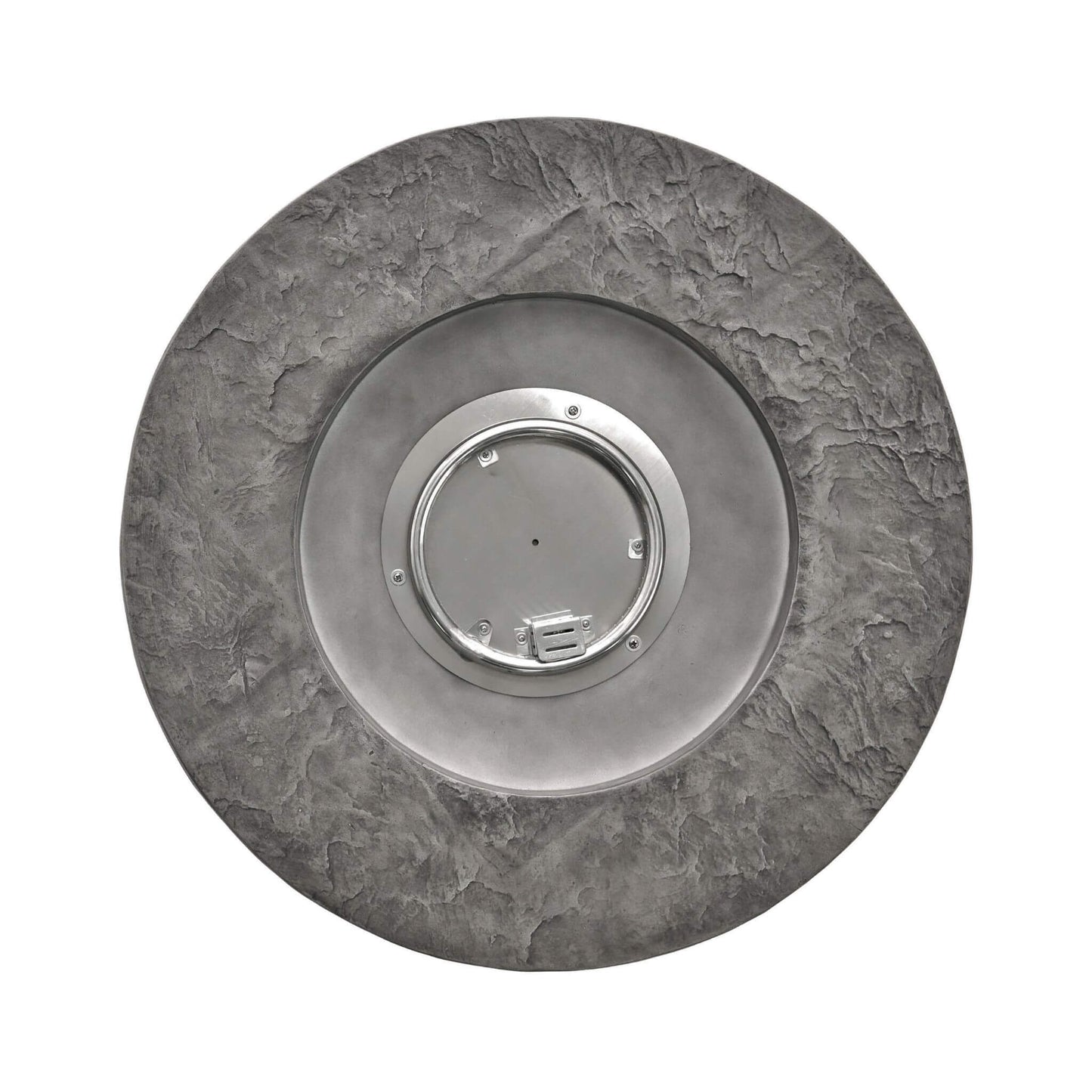 Alora 32-Inch Transitional Outdoor Concrete Round Propane Fire Pit Table, Gray (SAK48268)